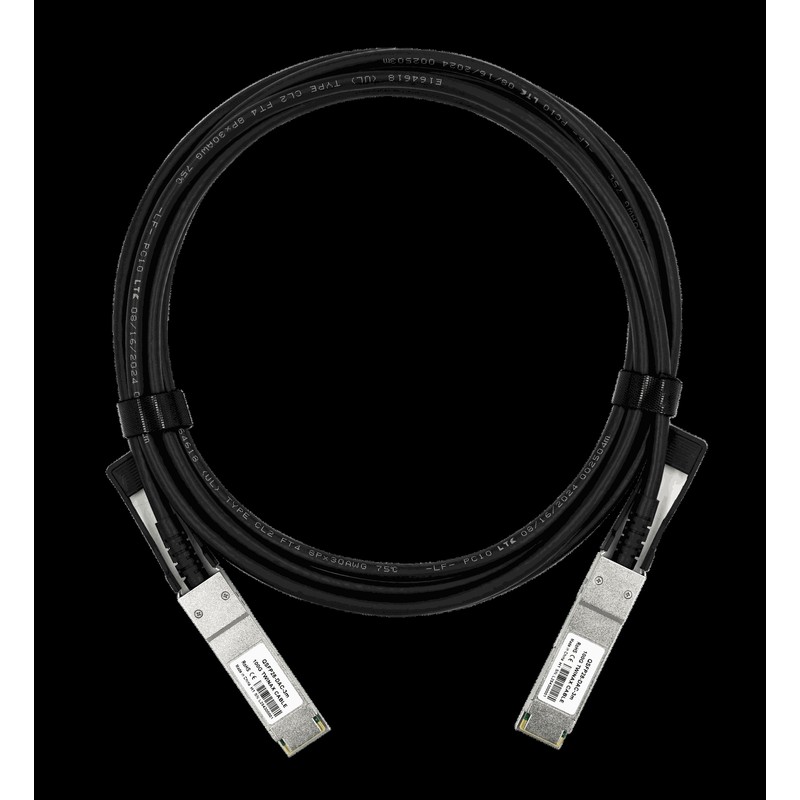 LR-LINK LRDAC-QSFP112-1M 400G,QSFP112-DAC-1m,30AWG,Compatible Mellanox, Netural