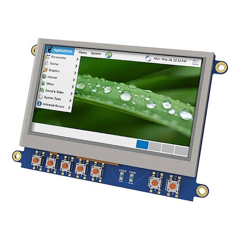 4DCAPE-43T 4D Systems Pty Ltd LCD 4.3 480X272 CAPE BEAGLEBONE