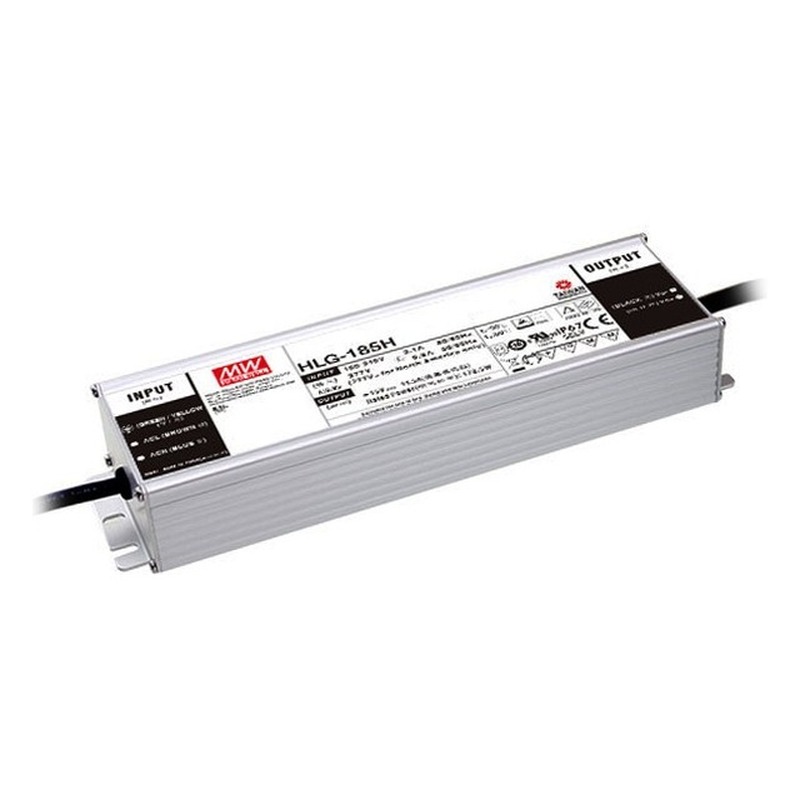 HLG-185H-24 MEAN WELL USA Inc. LED DRVR CC/CV AC-DC 7.8A 24V
