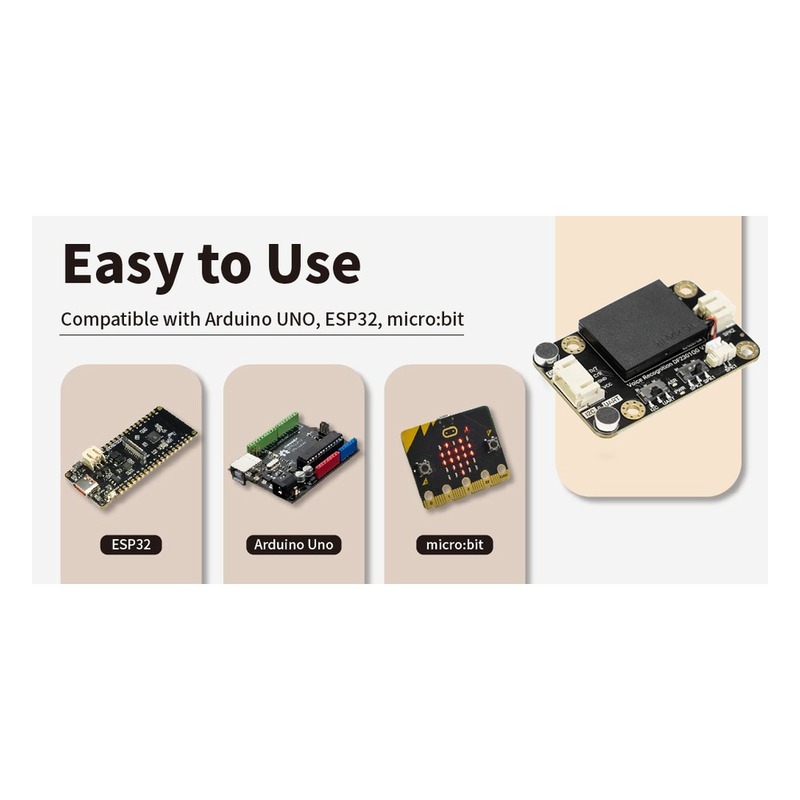 DFRobot Gravity: Offline Voice Recognition Sensor (121 Built-in Commands SEN0539-EN 센서모듈 아두이노 라즈베리파이